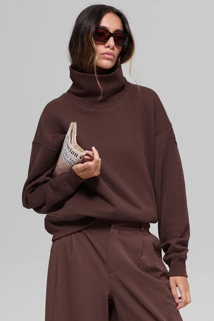 Hazy Mock-Neck Pullover