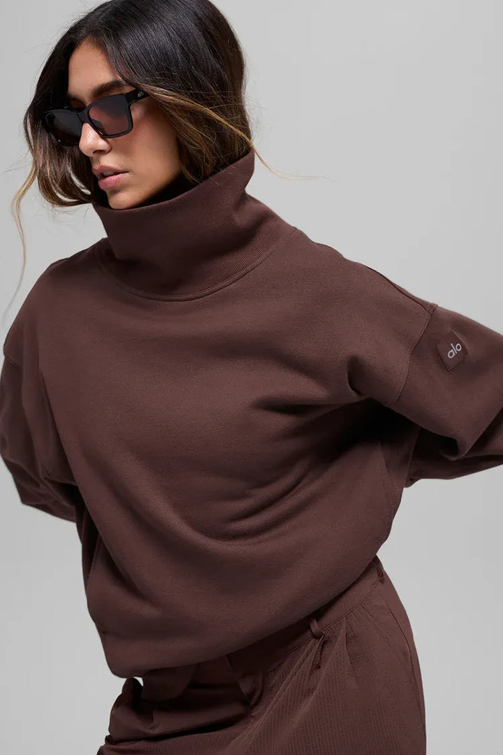 Hazy Mock-Neck Pullover